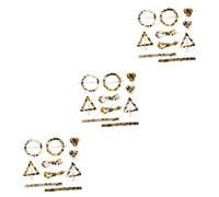 SAFIGLE 30pcs Vintage Leopard Hair Clips for Women Hollow Geometry Bowknot Barrettes Mixed Style Hairpins Elegant Hair Accessories for Girls