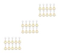 SAFIGLE 30pcs Wooden Animal Keychain Set Cute Cartoon Penguin Pattern Decorative Pendant for Boys and Girls for Handbags Belts and Zipper Pulls