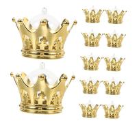 SAFIGLE 36pcs Crown Shaped Candy Boxes for Wedding Favors Gilded Candy Containers for Birthday Party Decorations for Chocolates and Sweet Treats