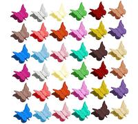 SAFIGLE 36Pcs Mini Butterfly Hair Clips Assorted Color Jaw Hair Clips for Cute Hair Accessories for Weddings Parties and Everyday Styles