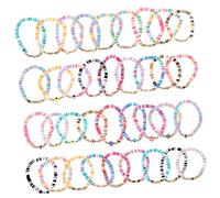 SAFIGLE 36Pcs Polymer Clay for Bohemian Style Charm Wristlet Durable and Comfortable for Daily Wear Special Occasions