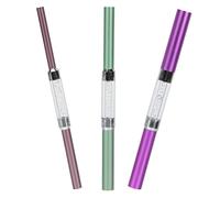SAFIGLE 3Pcs Aluminum Nail Shaping Rods Nail Art Tools for Manicure Pedicure Modeling Tube with Colors for Home Use