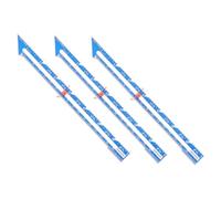 SAFIGLE 3Pcs Aluminum Sewing Gauge with Sliding Button Guide Quilting Ruler for Fabric Measurement and Precise Craft Sewing Tailor Tool for Beginners and Patchwork