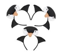 SAFIGLE 3pcs Animal Headbands Soft Cartoons Ears Headwear Boys and Girls Ocean-themed Party Accessories Sea Creature Costume Hair Band