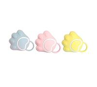 SAFIGLE 3Pcs Bath Scrubber Food Grade Silicone Massage Brushes for Boy Girl Soft Skin Exfoliation Convenient Grip Multifunctional Use for Newborn Bath