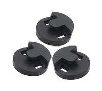 SAFIGLE 3pcs Black Round Tourte Style Cello Practice Mute Quiet Noise Dampener for Focused Training Rubber Silencer Easy Installation for Apartment and Night Practice