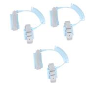 SAFIGLE 3pcs Boys and Girls Lost Wrist Band Safety Bracelet Meters Rope Walking Prevent Lost Strap Swivel Lock Buckle for Boy Girl Harness