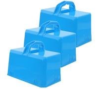 SAFIGLE 3pcs Brick Sand Mould Beach:Plastic Snow Brick Maker and Sand Molds with Smooth Edges - Interlocking Design for Creative Outdoor Play, Perfect for Winter Snow Forts and Summer Sandcastles