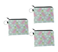 SAFIGLE 3pcs Cartoon Dinosaur Change Purse Portable Pocket Wallet for Adults Fun Key Bag for Quick Access to Essentials Stylish and Organized Design