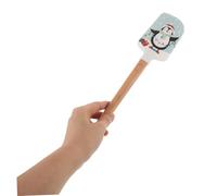 SAFIGLE 3pcs Christmas Baking Scraper Kitchen Spatula Silicone Butter Paddles Cooking Spatulas Snowman Baking Tool Cartoon Pattern Xmas Dish Scraper Cake Smoothers Cheese Spreader