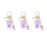 SAFIGLE 3pcs Cow Keyring Unique Design Key Chain Pendant for Decor Keychain Bag