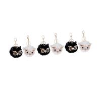 SAFIGLE 3pcs Cute Cartoon Owl Keychain Pendant Bag Ornament Adorable Decorative Key Chain Accessories for Backpacks Handbags and Car Keys
