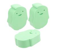 SAFIGLE 3pcs Cute Shapes Bath Sponges Penguin Bath Natural Sea Sponge for Newborn Gentle Loofah for Toddlers Loofah for Boys and Girls