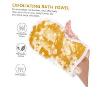 SAFIGLE 3pcs Exfoliating Bath Towel Kit Long Back Rub Towel for Women Men Deep Cleansing Dead Skin Remover Reusable Bathing with Rich Generation