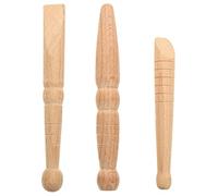 SAFIGLE 3pcs Foot Reflexology Tools Wood Stick Massager for Pressure Points and Relaxation