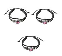 SAFIGLE 3pcs Football Bracelet England Wristband Weaving Flag Bracelet Boy's Fashion