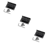 SAFIGLE 3pcs Guitar Bridge for Bass Vintage Style Screw Metal Bridge Height Sweet Sound String