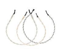 SAFIGLE 3pcs Hanfu Hair Accessories Jeweled Knotted Headband for Women Fine and Thick Hair Vintage Style