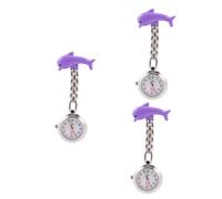 SAFIGLE 3pcs Hanging Pocket Watch Creative Noctilucence Watch Movement for Every Occasion Unique Design and Portable