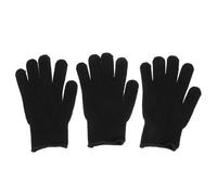 SAFIGLE 3pcs Heat-resistant Hair Curler Protective Gloves Mitten Set for Hair Styling, High Temperature Resistant to 200°c, Black Barber Gloves for Salon and Home Use