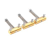 SAFIGLE 3pcs High Durability Metal Guitar Bridge Saddles Screws Replacement for