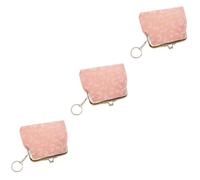 SAFIGLE 3pcs Keychain Pouch Change Wallet Compact and Stylish for Coins Cards and Ids