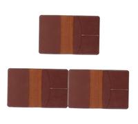 SAFIGLE 3pcs Leather Passport Holder for Women Portable Pu Travel Case Card Slots Lightweight and Passport Wallet for International Travel and Document Organization