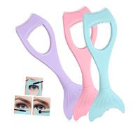 SAFIGLE 3Pcs Mascara Guard Shield Applicator Eyelash Tool for Precise Mascara Application Prevents Smudging Falling for Personal Salon Use Includes