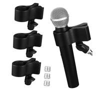 SAFIGLE 3pcs Microphone Holders for Studio Adjustable Clip Mount for Mic Arm Desk Wall Mount Abs Plastic Vibration Noise Reduction for Broadcast Recording Stage