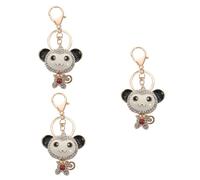 SAFIGLE 3pcs Monkey Metal Pendant Charm Keychain Decor Car Keychain Bag Pendant Decorative