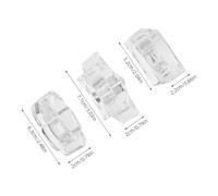 SAFIGLE 3pcs Nail Art Cups Star Petal Ice Cube Shapes Manicure Tools Brush Cleaner Holder for Gel Polish Mixing and Nail Polish Removal Professional Use