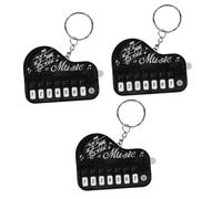 SAFIGLE 3pcs Piano Keychain Bag Pendant Portable Key Chain Lightweight Not Easy to Deform