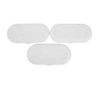 SAFIGLE 3pcs Portable Water Flosser Travel Case Plastic Protective Storage Box Compatible with Philips Oral Irrigator Nozzle Organizer Compact Carrying Container for Outdoor Use