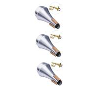 SAFIGLE 3pcs Practice Trumpet Sound Mute Silencer Lightweight Straight Mute for All Trumpets for Students Beginners Enjoy Without Disturbance