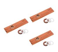 SAFIGLE 3pcs Professional Kazoo Wooden Kazoo Musical Instrument Boys and Girls Toy Membranes