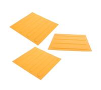 SAFIGLE 3pcs PVC Blind Pavement Bricks Weatherproof Nonslip Tactile Paving Tiles for Sidewalks and Pathways Outdoor Blind Path Bricks Replacement