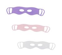 SAFIGLE 3Pcs Silicone Eye Massage Mask Washable Double Sided Eye Massagers for Dark Circles Ergonomic Design for Men Women Portable Eye Care Tool for Travel and Home Use