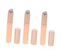 SAFIGLE 3Pcs Silicone Lip Brush with Lid Multi Purpose Lip Makeup Applicator Wands for Even Lip Color and Liquid Cosmetics for Makeup Lovers
