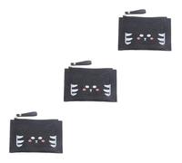 SAFIGLE 3pcs Small Women Wallet Girls Cat Pattern Card Holder Coin Purse Fashion and Versatile Perfect for Mom Wife Daughter