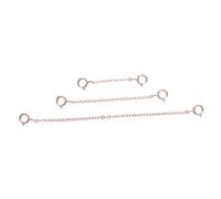 SAFIGLE 3Pcs Sterling Necklace Extender Chains Jewelry Chain Extenders for Necklaces Bracelets Lengths Stylish Practical