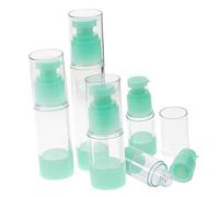 SAFIGLE 3pcs Travel Bottle Set 2x30ml 1x50ml Refillable Vacuum Lotion Emulsion Container White Pump Head for Toiletries and Cosmetics Storage