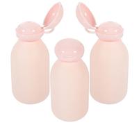 SAFIGLE 3pcs Travel Refillable Toiletries Bottles Empty Shampoo and Conditioner Containers Squeezable Travel Bottles for Easy Storage and Convenience