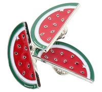 SAFIGLE 3Pcs Watermelon Lapel Pin Badge - Zinc Alloy Palestinian Brooch for Shirts, Sweaters, Jackets, Bags, and Hats - Playful Design and Cultural Representation