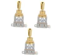 SAFIGLE 3pcs Way Guitar Toggle Pickup Selector Metal Guitar Pickup Selector Toggle Switch for Electric Position Switch Dpdt Accessories