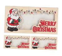 SAFIGLE 3pcs Wooden Christmas Money Holder Portable Cash and Card Organizer Sturdy Holiday for Party Favors and Cash Presents Compact Lightweight Design for Easy Carrying