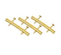 SAFIGLE 3sets Zinc Alloy Electric Guitar String Retaining Rods for Efficient Pressure Chords Guitar Accessories Easy Installation Gold Finish