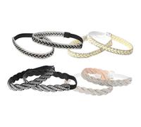 SAFIGLE 4 Pairs Adjustable Heel Straps for Women High Heels, Replaceable Non-Slip Shoe Bands with Decorative Rhinestones, Convenient Fixing Shoe Laces for Secure Fit