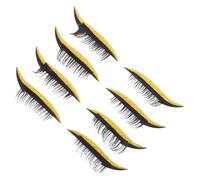SAFIGLE 4 Pairs Self Adhesive Glitter Eyeliner and Eyeshadow Stickers of Eye Makeup Stickers for Weddings Stage Performances and Daily Wear Glue Convenience with Defined Eye Contour