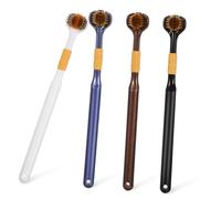 SAFIGLE 4 Pcs Soft Bristle Sided Toothbrush for Adults Efficient Multi Angle Cleaning with Ergonomic Design Travel Friendly Compact and Comfortable for Daily Use