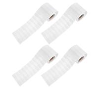 SAFIGLE 4 Rolls Jewelry Price Tags Stickers Roll Writable Tear Resistant Self Adhesive Price Labels for Necklace Earring Display Clear Identification and Pricing Tags for Retail Management